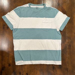 Striped J Crew pocket tee